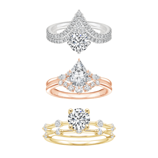 Moissanite Bridal Sets - Vana Jewels