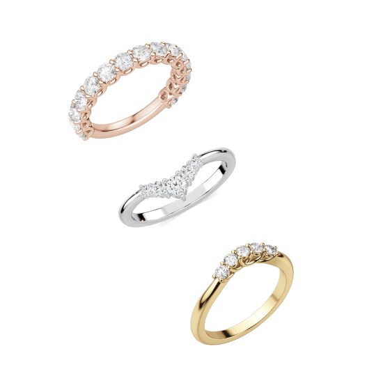 Lab Grown Diamond Wedding Bands - Vana Jewels