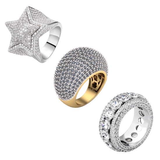 Iced out Rings - Vana Jewels