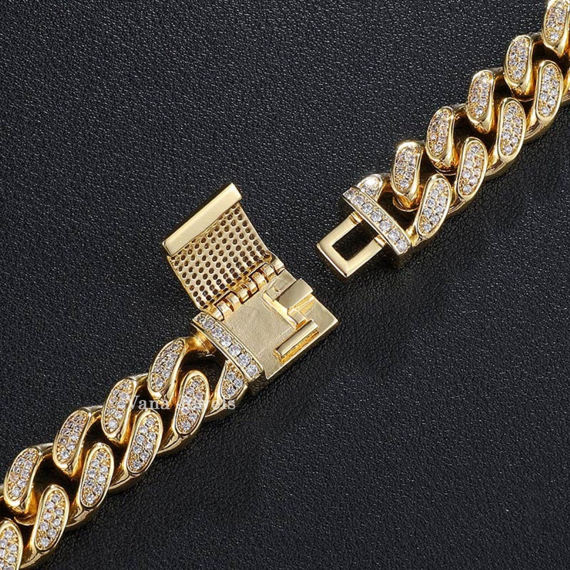 12MM 2Line Customized Cuban Chain For Rappers - Vana Jewels