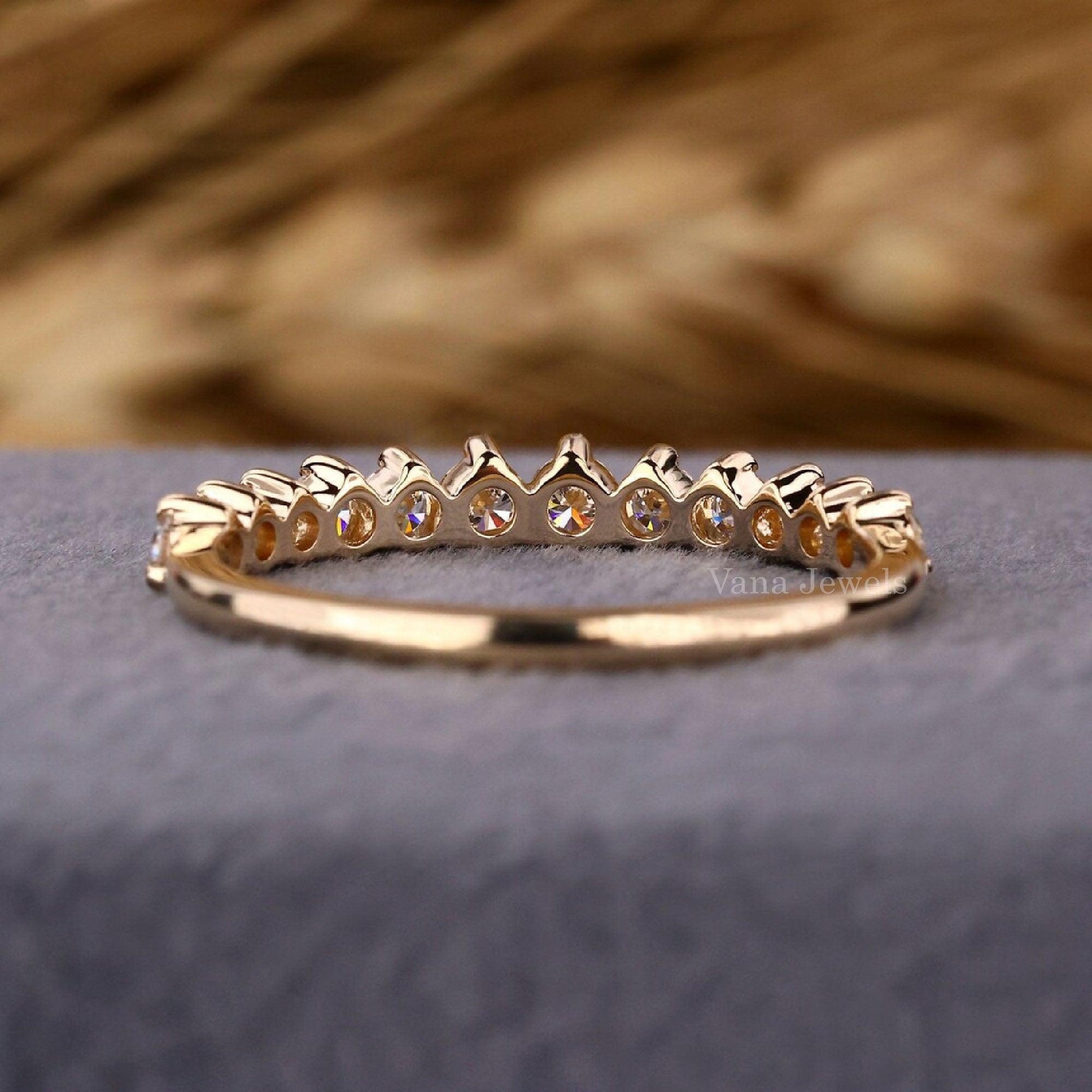 Round Brilliant Cut Lab Grown Diamond Eternity Band - Vana Jewels