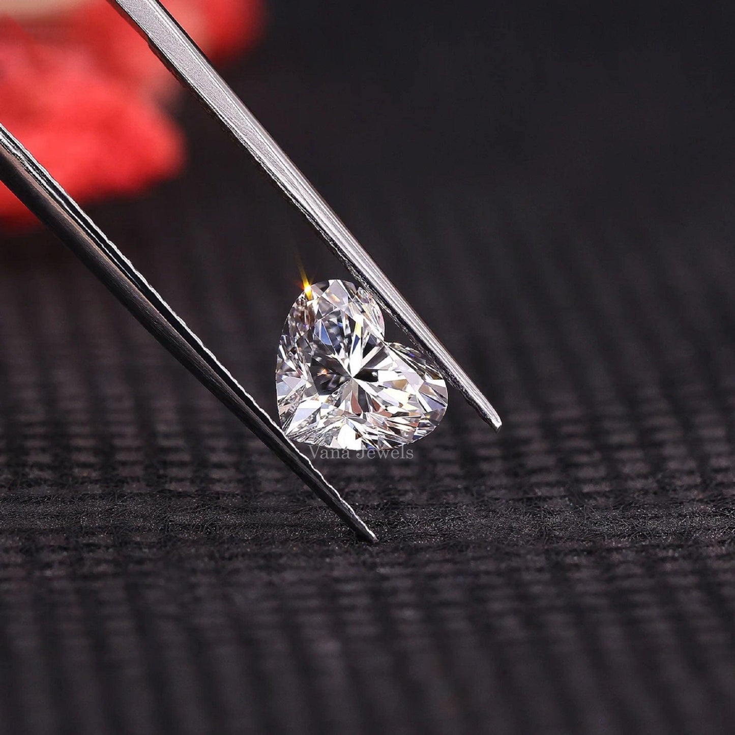 Heart Shape Lab Created Diamond For Proposal Ring - Vana Jewels