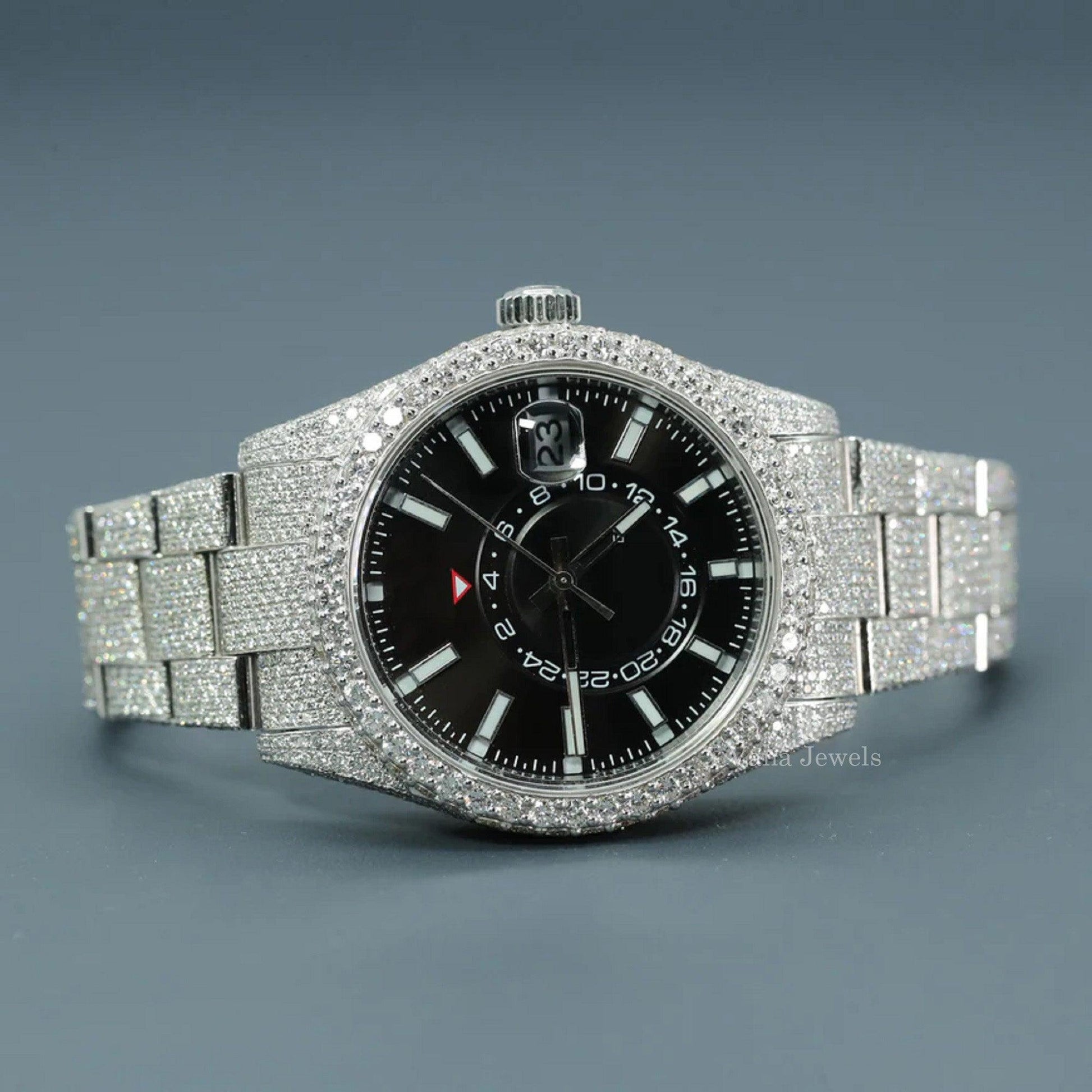 VVS Moissanite Diamond Luxury Iced Out Watch - Vana Jewels