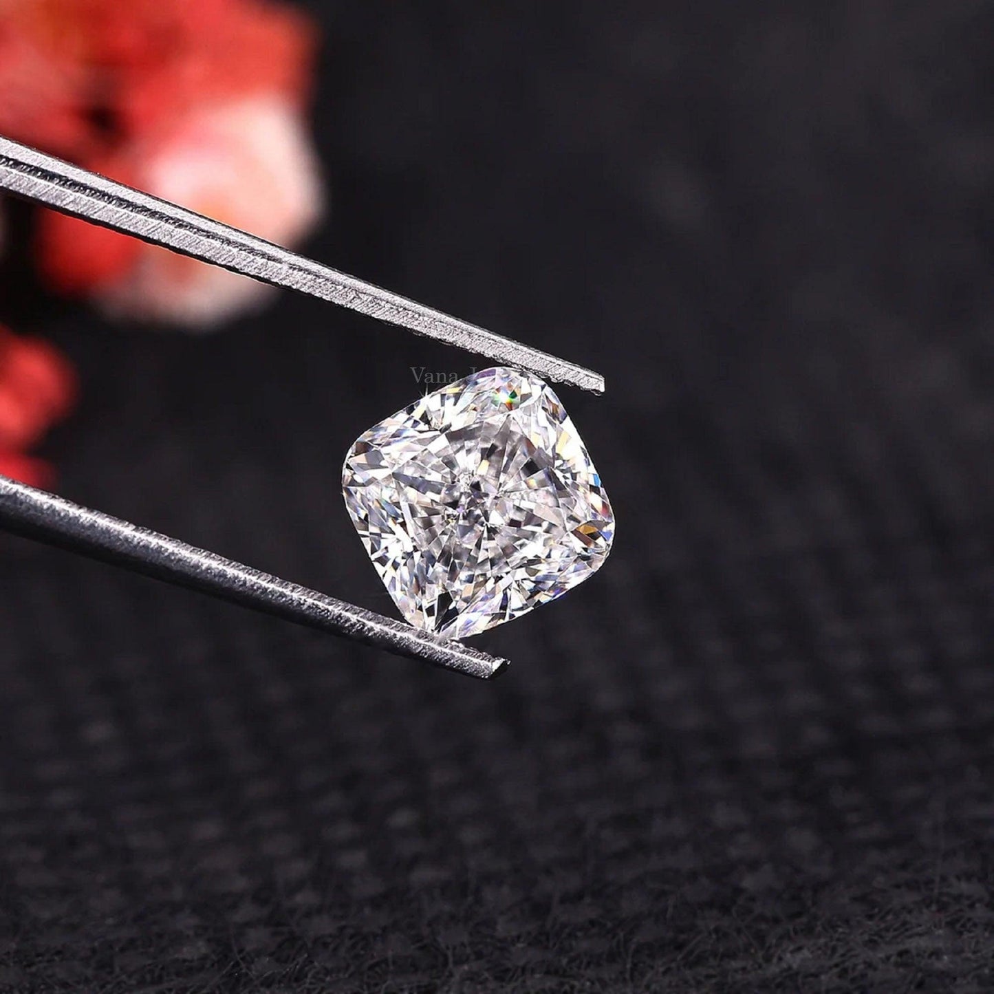 Square Cushion Cut Diamond for Engagement Ring - Vana Jewels