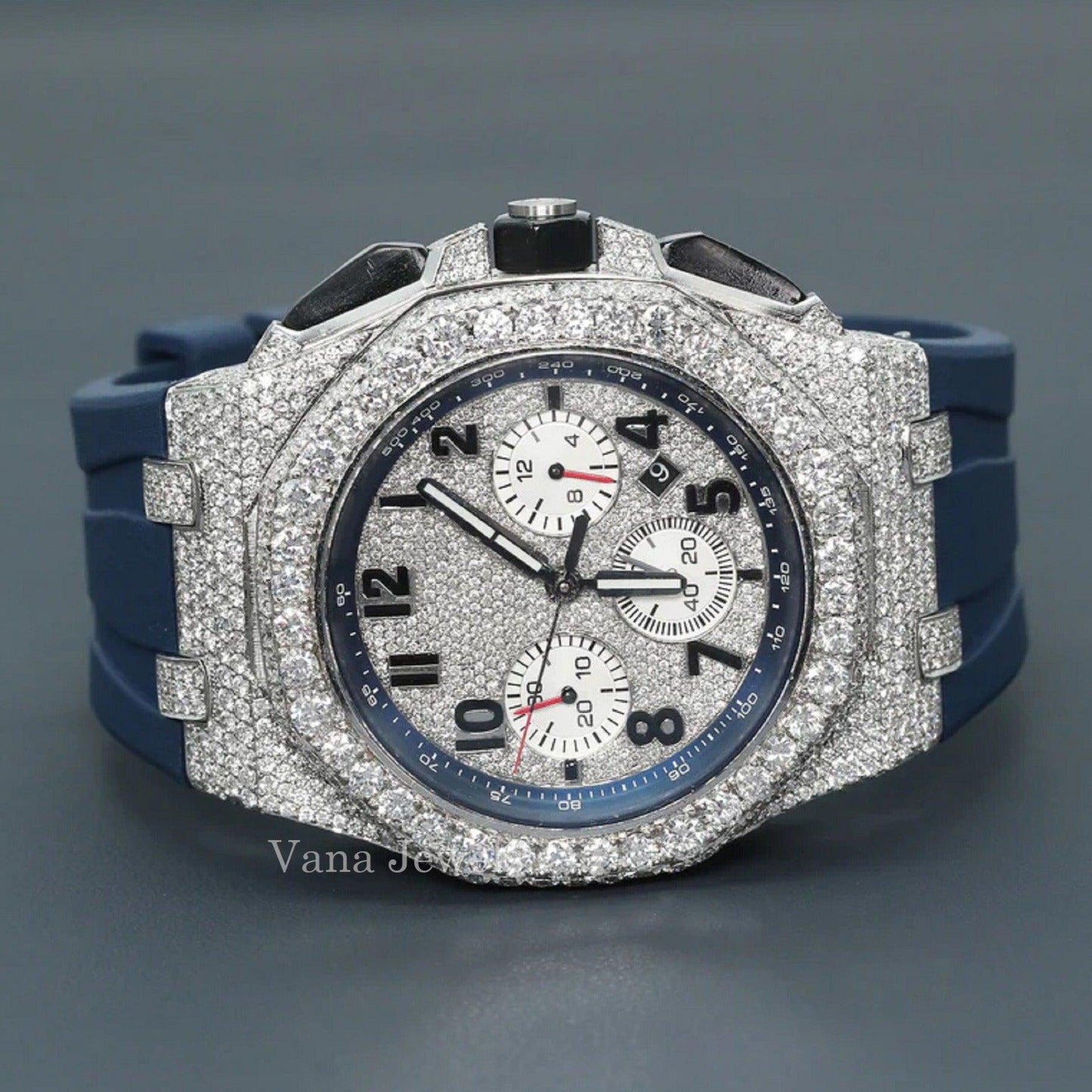 Real VVS Moissanite Diamond Iced Out Watch - Vana Jewels