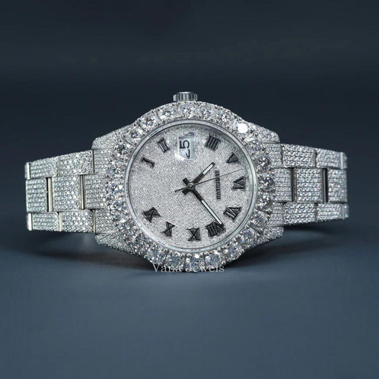 VVS Moissanite Fully Iced Out Diamond Watch - Vana Jewels