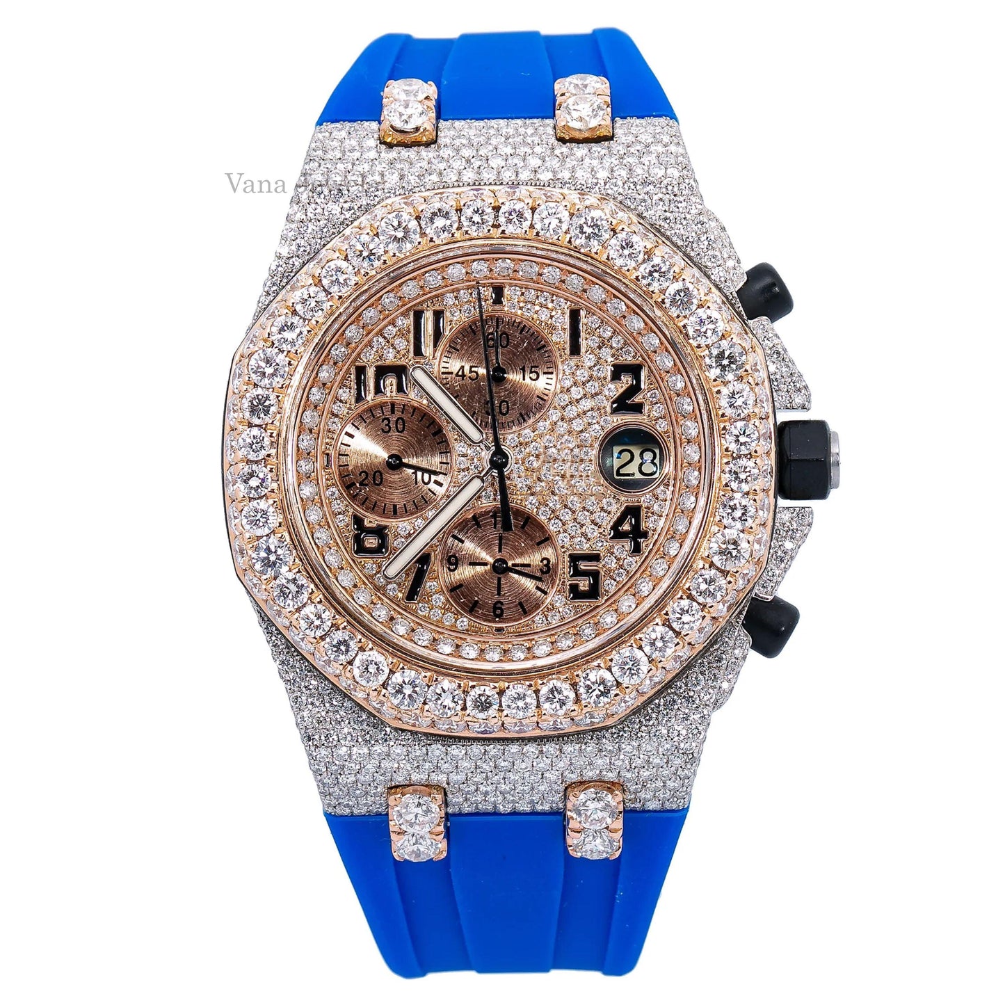 Iced Out Hiphop Wrist luxury Diamond wrist watches for men - Vana Jewels