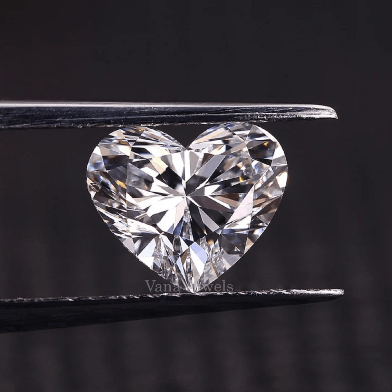 Heart Shape Lab Created Diamond For Proposal Ring - Vana Jewels