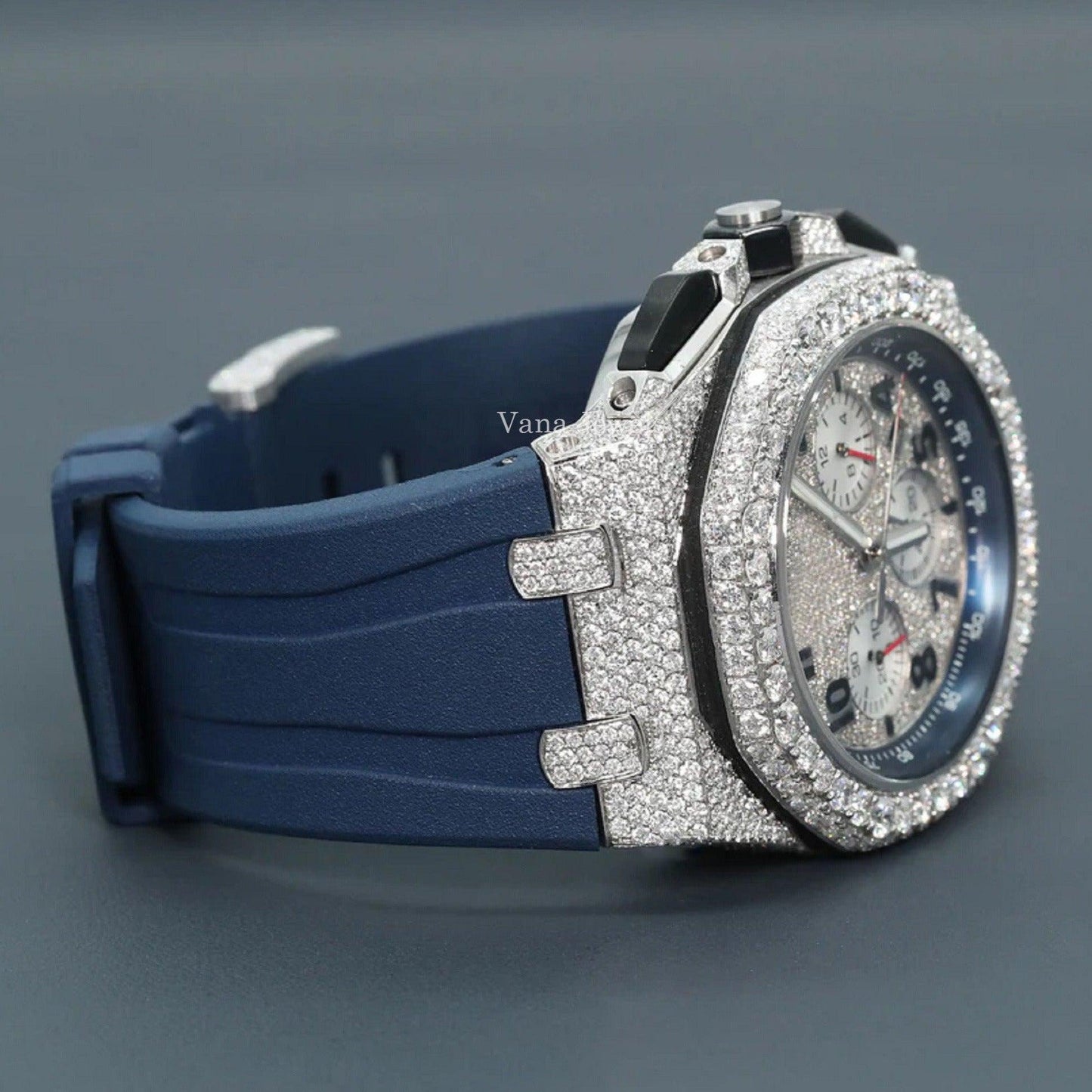 Real VVS Moissanite Diamond Iced Out Watch - Vana Jewels