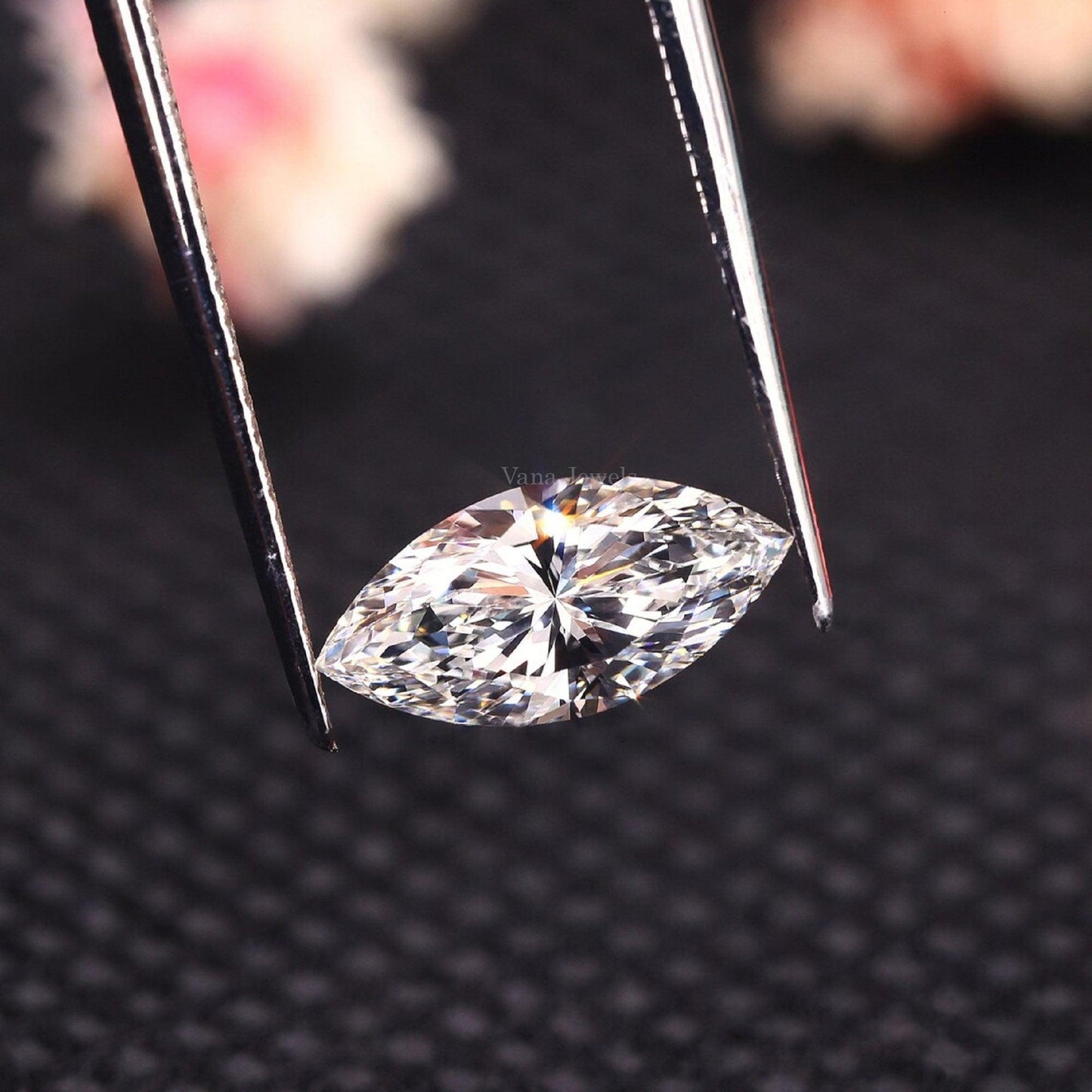 Lab Grown Diamond Marquise Real Lab Made Diamond for Engagement Ring - Vana Jewels