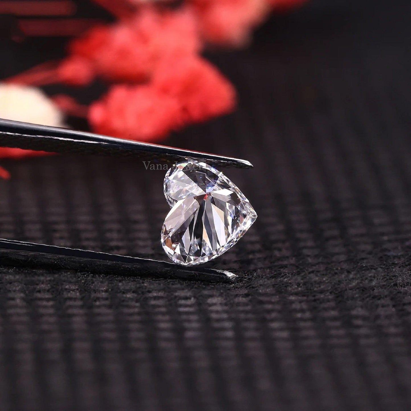 Heart Shape Lab Created Diamond For Proposal Ring - Vana Jewels