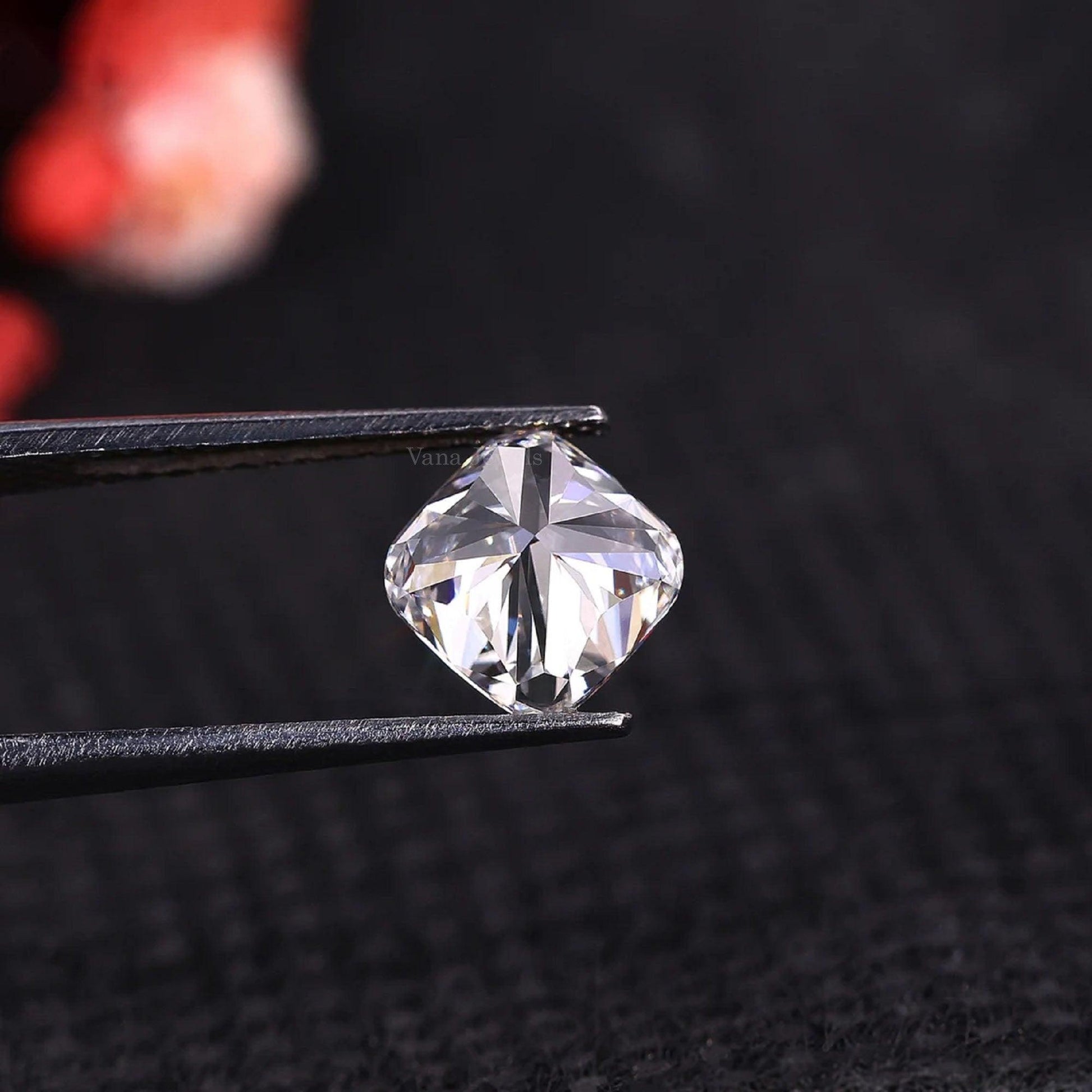 Square Cushion Cut Diamond for Engagement Ring - Vana Jewels