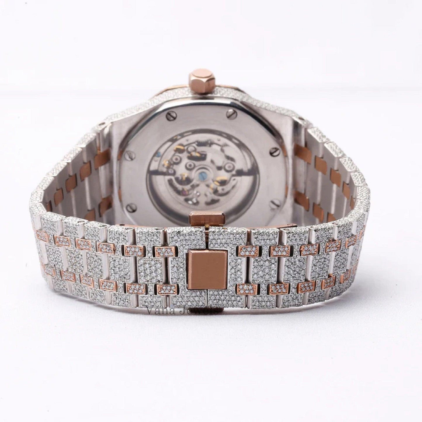 Custom Diamond Fully Iced Out Watch - Vana Jewels