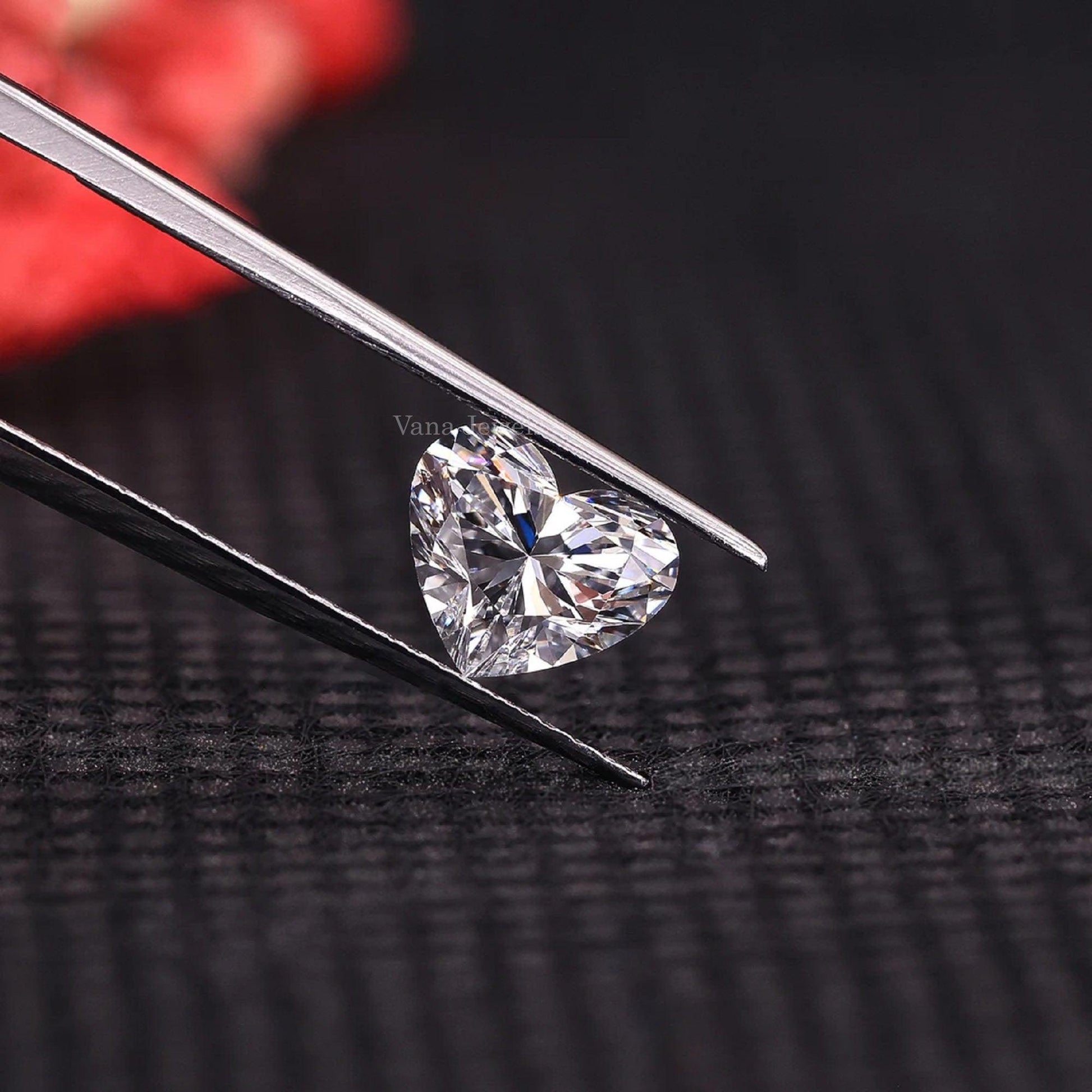 Heart Shape Lab Created Diamond For Proposal Ring - Vana Jewels