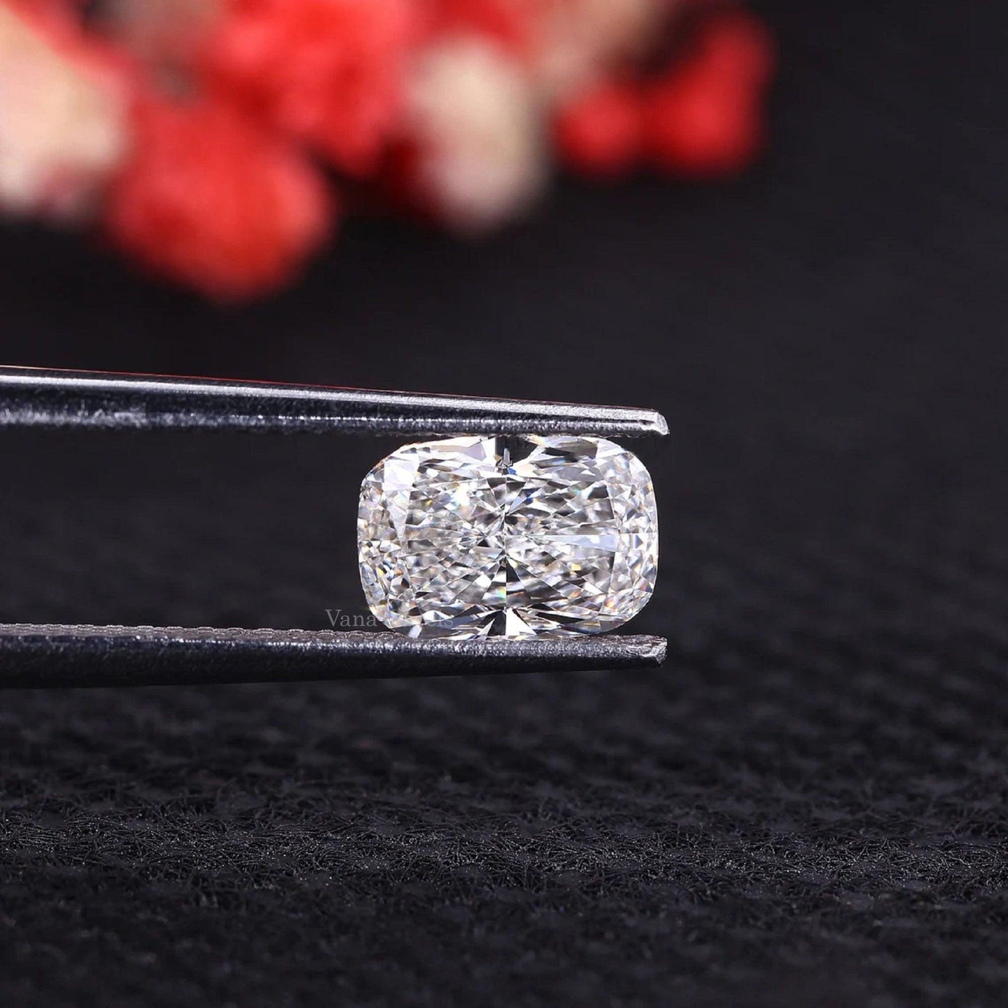 Elongated Cushion Lab Grown Diamond for Anniversary Ring - Vana Jewels