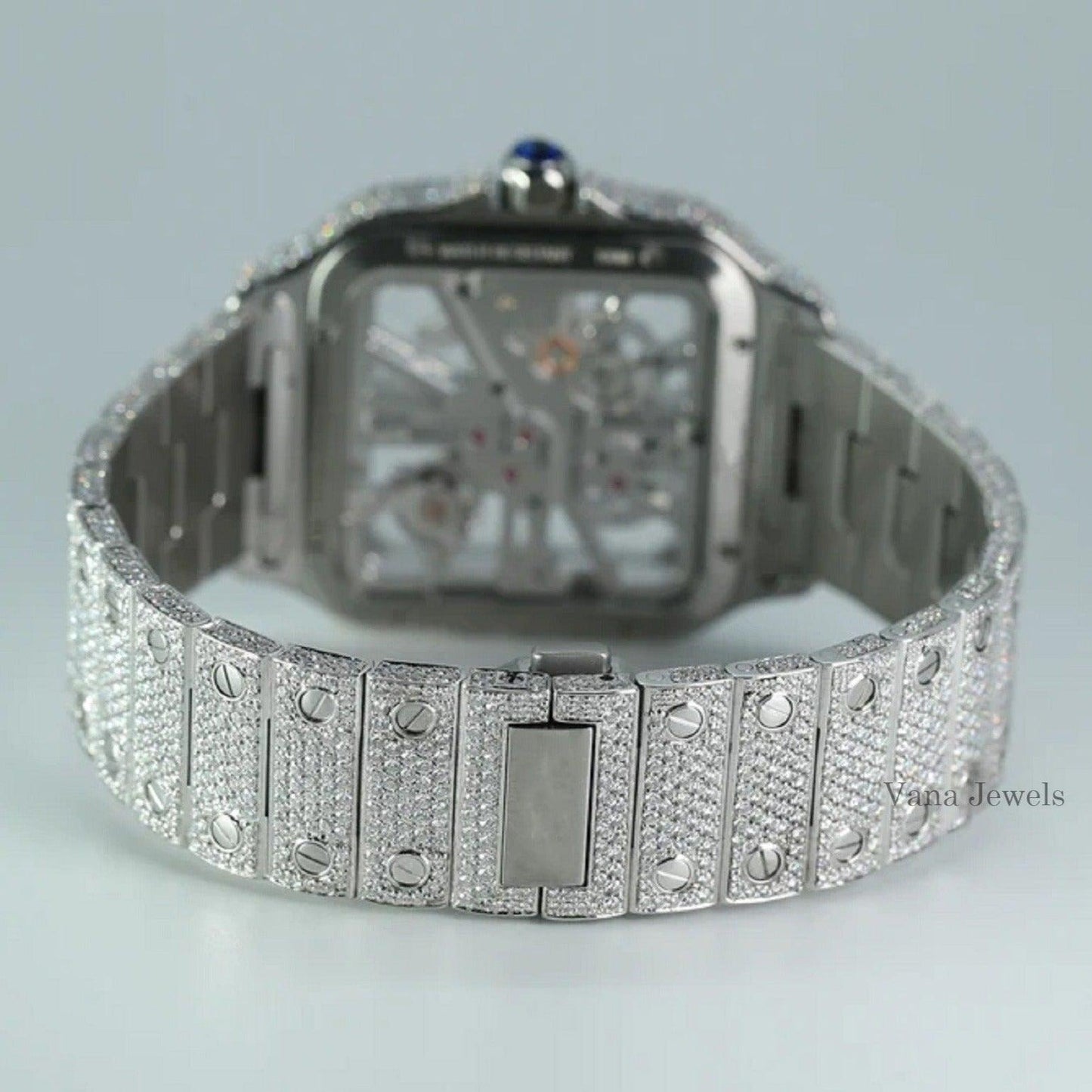 Custom VVS Moissanite Diamond Iced Out Watch - Vana Jewels