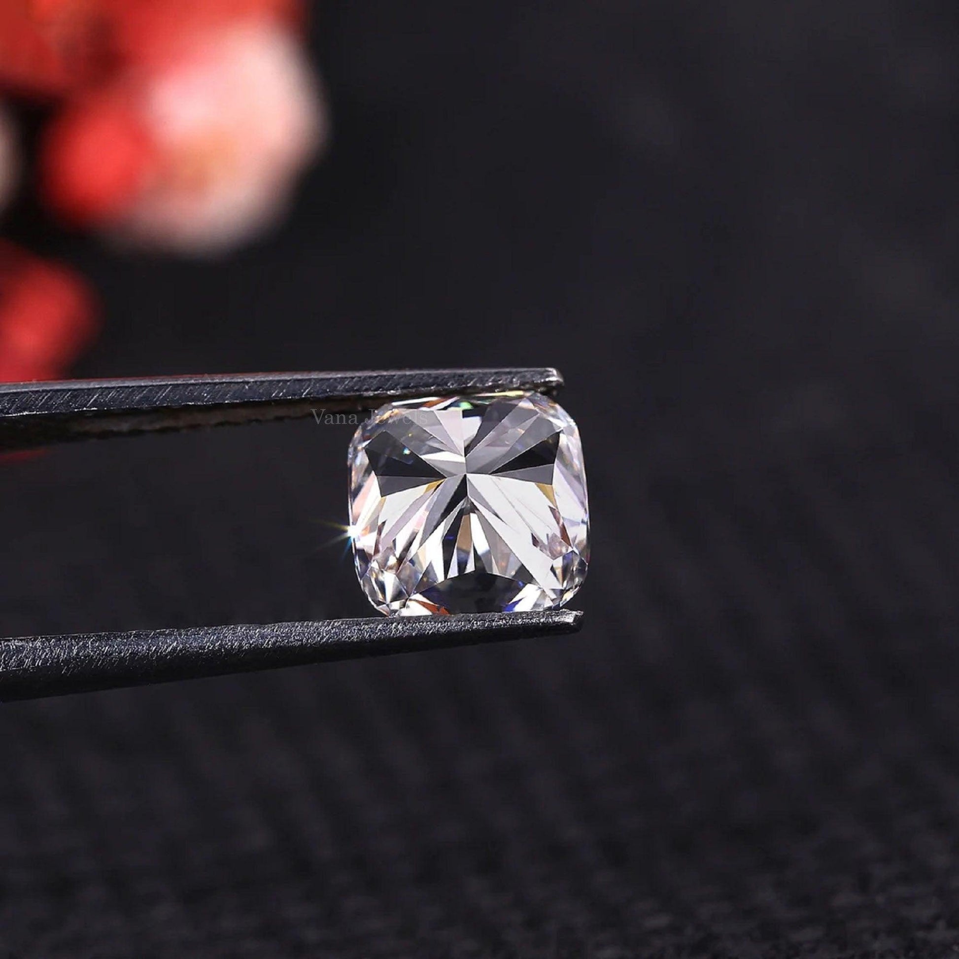 Square Cushion Cut Diamond for Engagement Ring - Vana Jewels