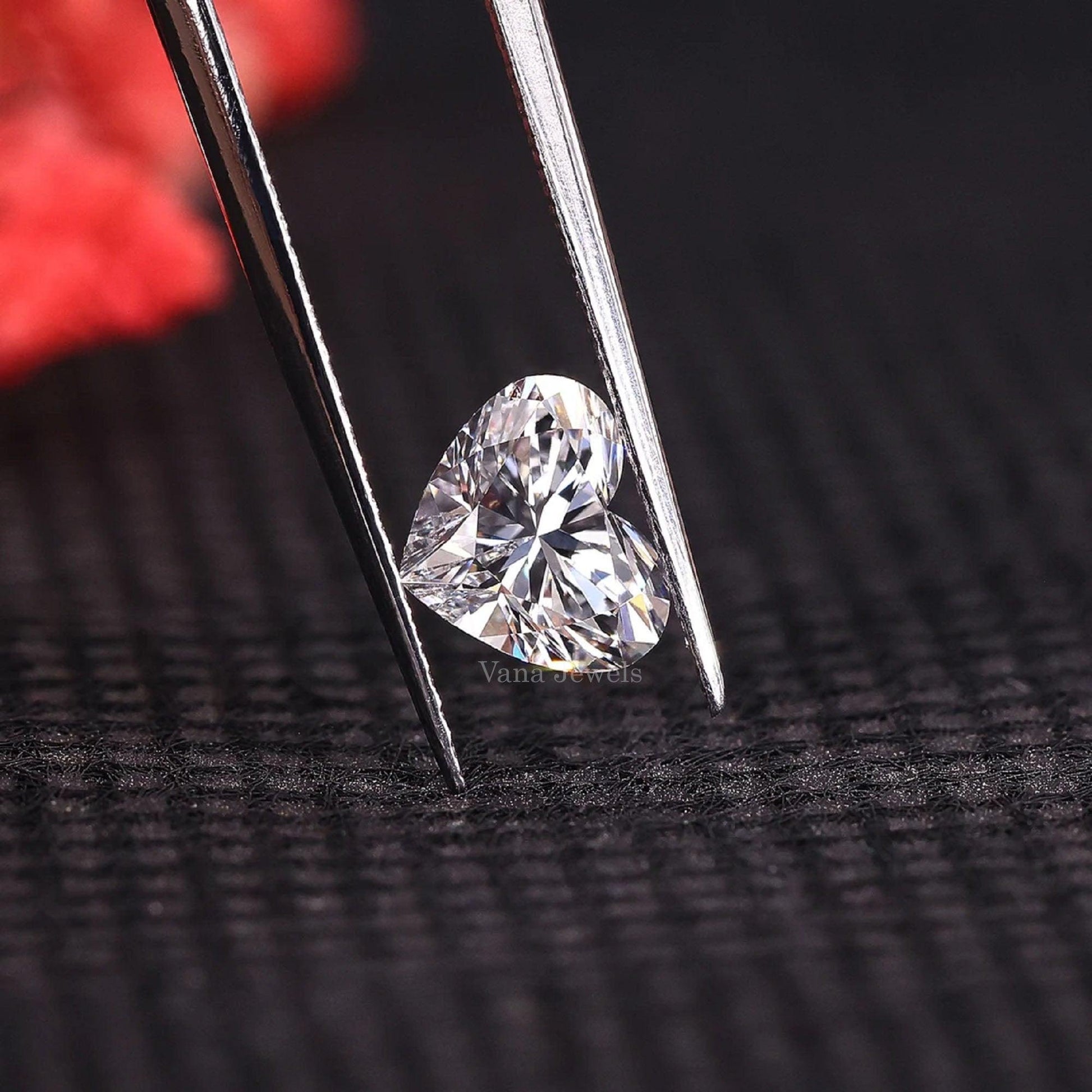 Heart Shape Lab Created Diamond For Proposal Ring - Vana Jewels