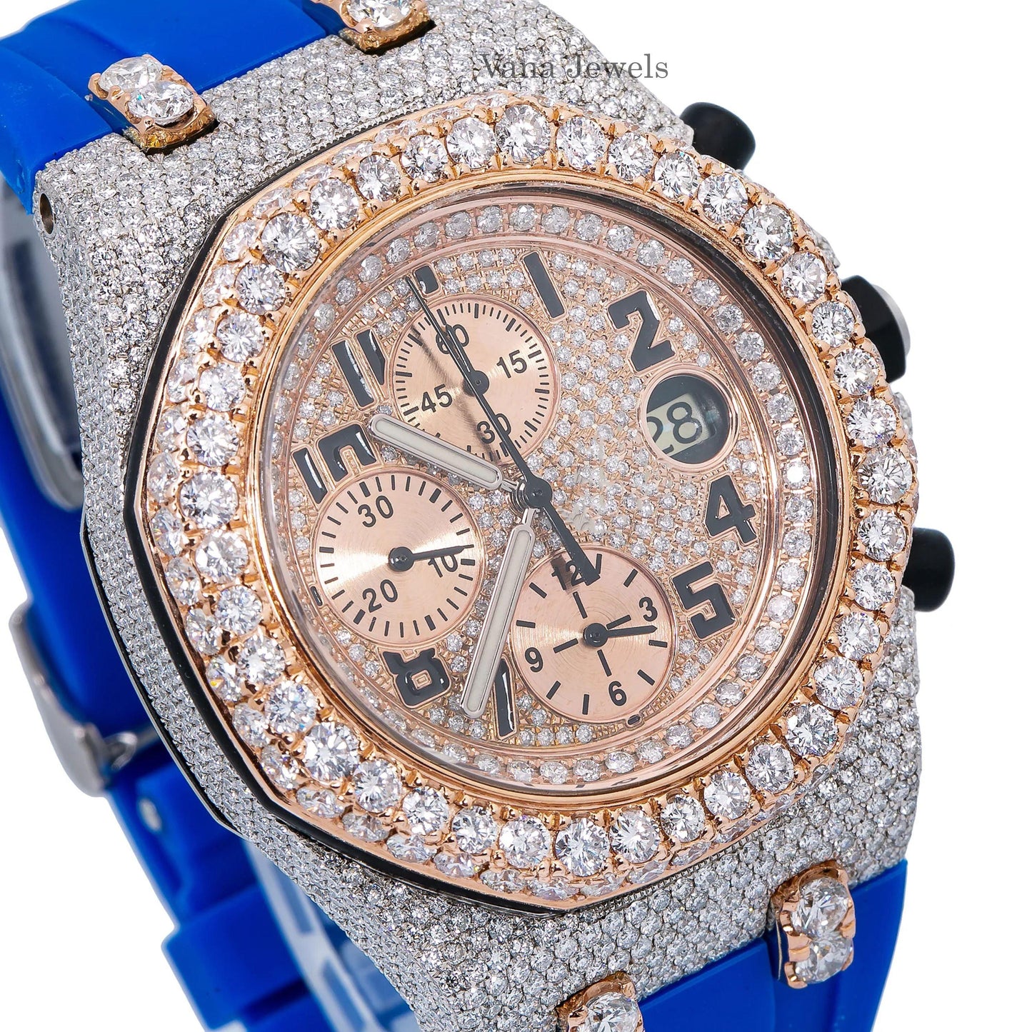 Iced Out Hiphop Wrist luxury Diamond wrist watches for men - Vana Jewels