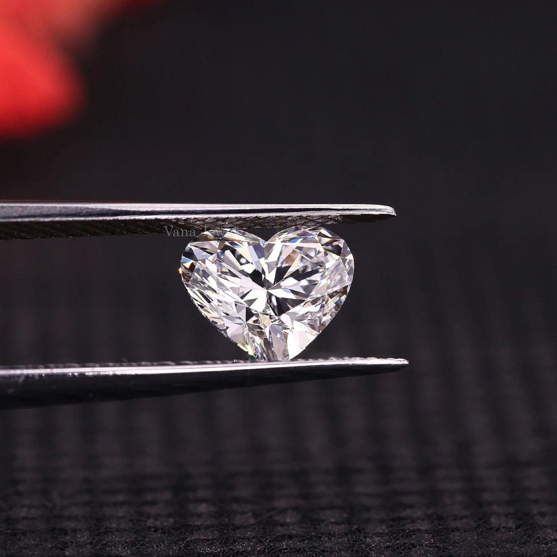 Heart Shape Lab Created Diamond For Proposal Ring - Vana Jewels