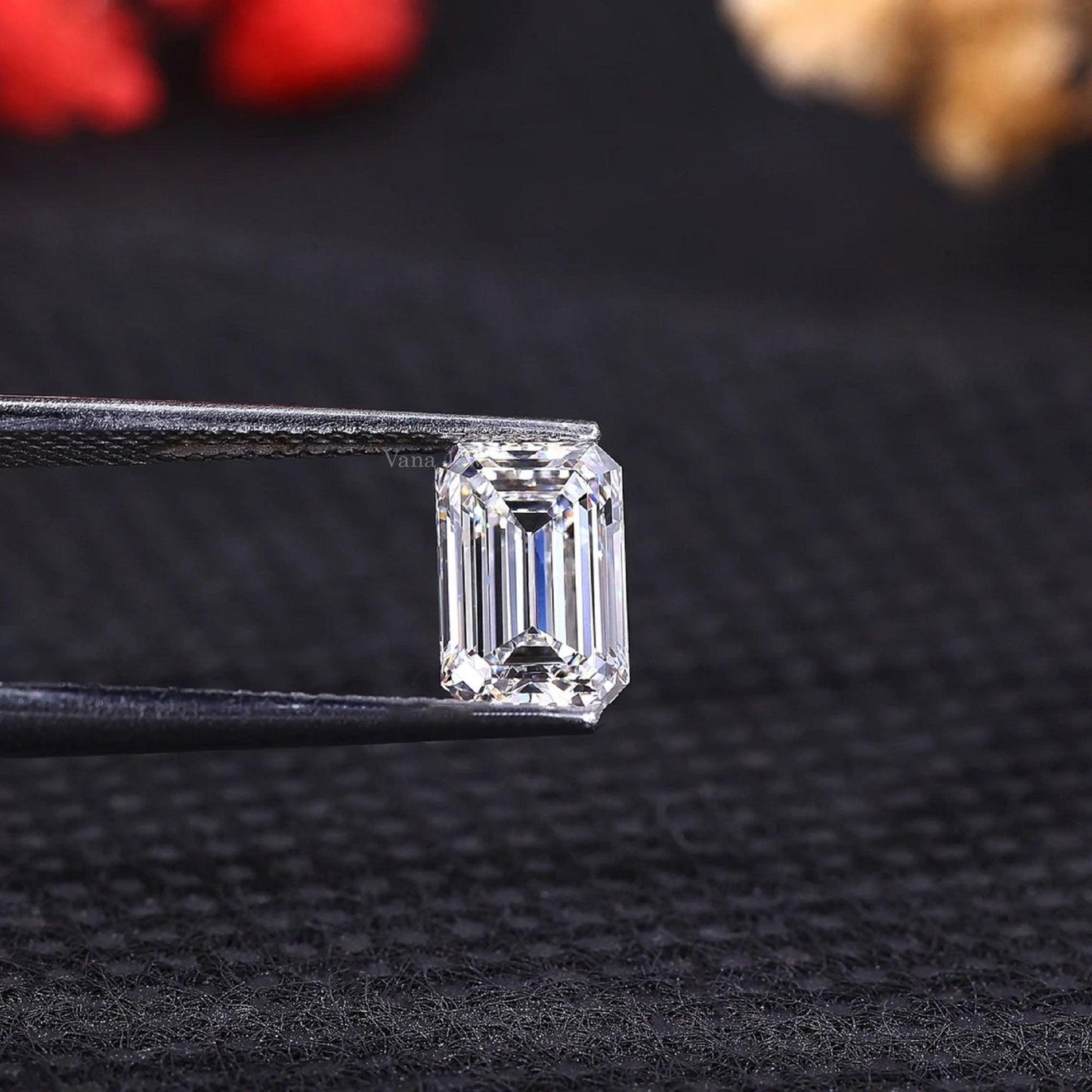 1.50 CT Emerald Cut Lab Gown Diamond for Ring Loose Diamond for Wedding Ring - Vana Jewels