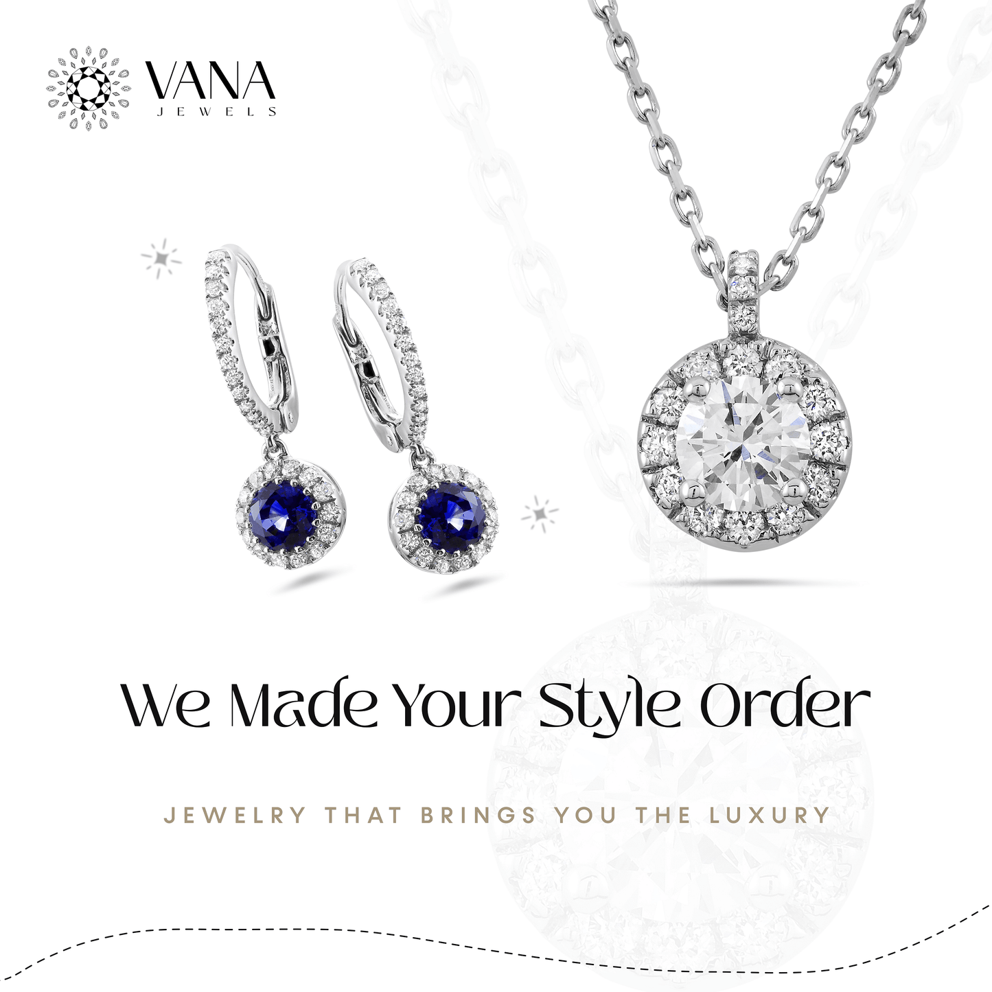 0.50 CT Round Moissanite Wedding Earrings, Four Prong Basket Set Screw Back Earrings - Vana Jewels