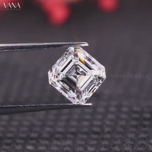 1.72 CT Asscher Cut Lab Grown Diamond for Engagement Ring