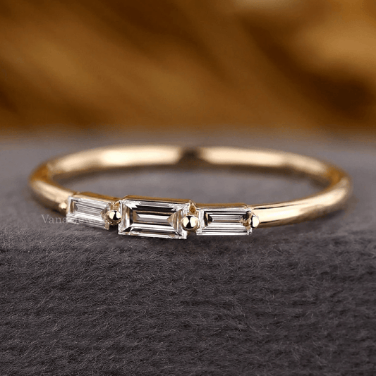 Baguette Diamond Eternity Wedding Band - Vana Jewels