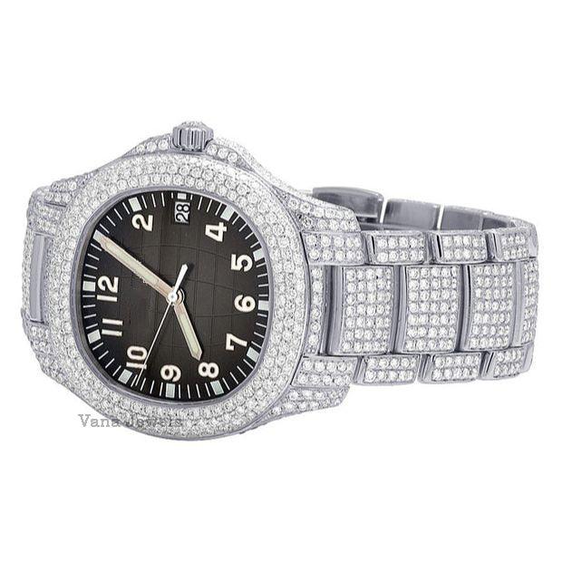 Real VVS Moissanite Diamond Automatic Watch - Vana Jewels