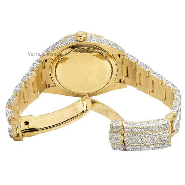 Iced Out VVS Moissanite Diamond Men Watch - Vana Jewels