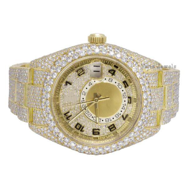 Fully Iced Out VVS Moissanite Diamond Watch - Vana Jewels