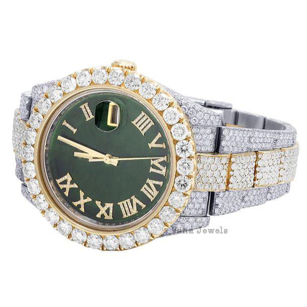 Stainless Steel VVS Moissanite Diamond Watch for Men - Vana Jewels