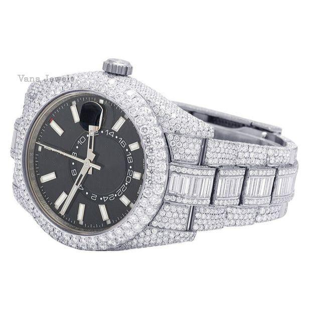 VVS Moissanite Automatic Iced Out Diamond Watch - Vana Jewels