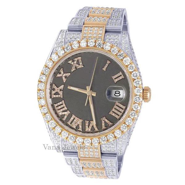 Luxury Iced Out VVS Moissanite Diamond Watch - Vana Jewels