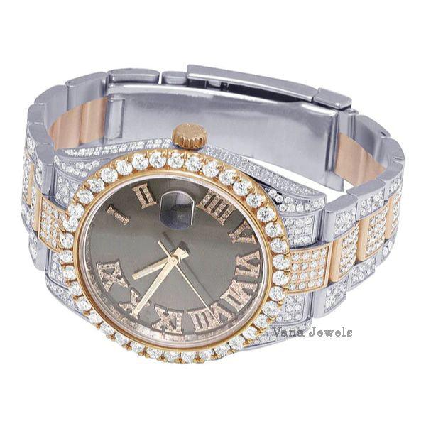 Luxury Iced Out VVS Moissanite Diamond Watch - Vana Jewels